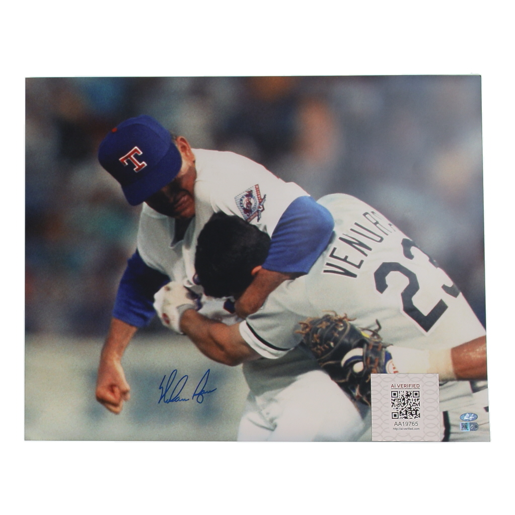Nolan Ryan Signed Rangers 16x20 Photo (AIV & Ryan) at PristineAuction.com Nolan Ryan Signed Rangers 16x20 Photo (AIV & Ryan) at PristineAuction.com