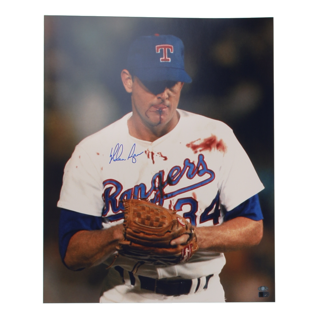 Nolan Ryan Signed Rangers 16x20 Photo (AIV & Ryan) at PristineAuction.com Nolan Ryan Signed Rangers 16x20 Photo (AIV & Ryan) at PristineAuction.com