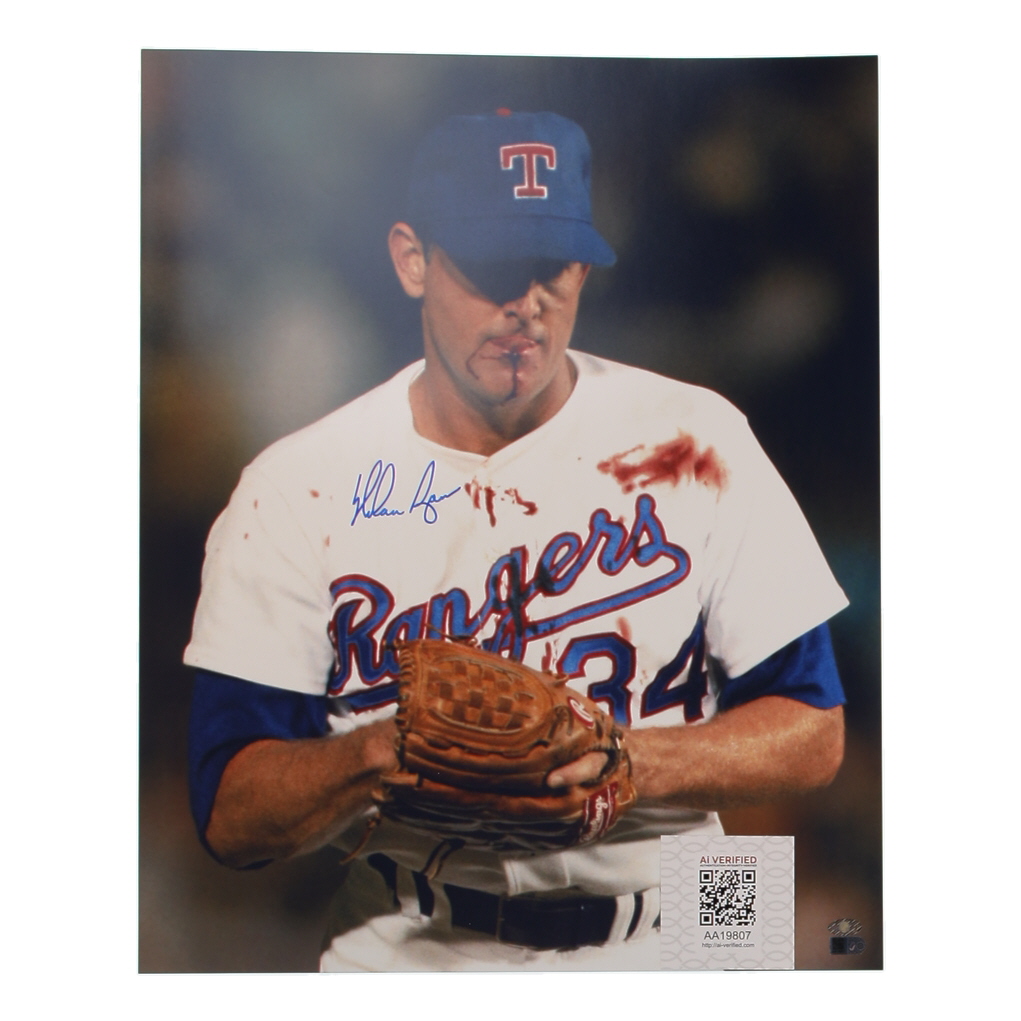 Nolan Ryan Signed Rangers 16x20 Photo (AIV & Ryan) at PristineAuction.com Nolan Ryan Signed Rangers 16x20 Photo (AIV & Ryan) at PristineAuction.com