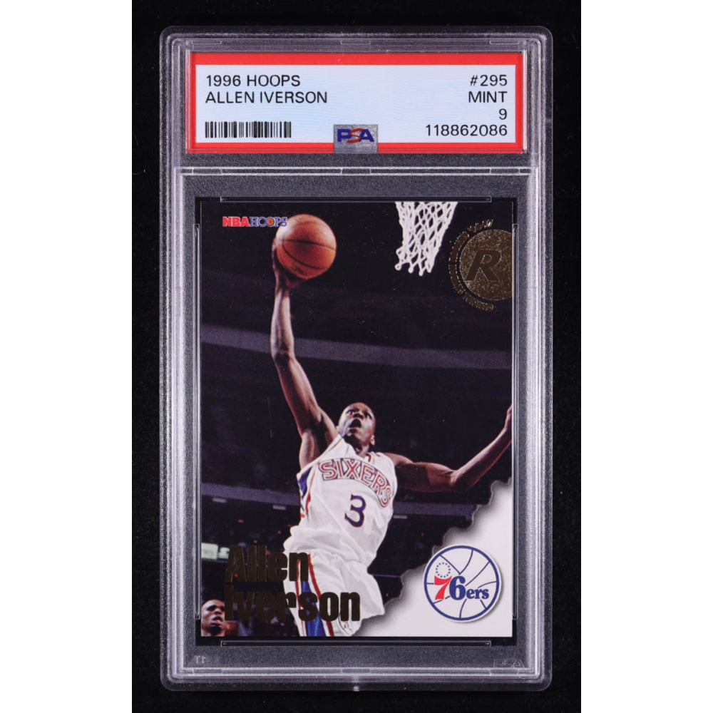 Allen Iverson 1996 NBA Hoops #295 RC (PSA 9) at PristineAuction.com