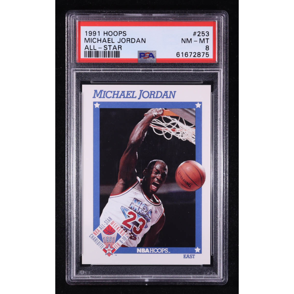 Michael Jordan 1991 NBA Hoops All-Star #253 (PSA 8) at PristineAuction.com