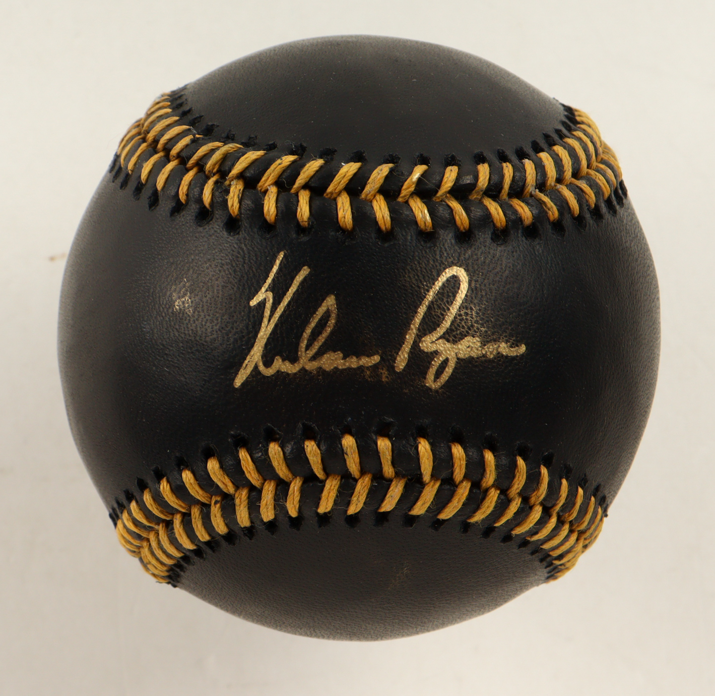 Nolan Ryan Signed OML Black Leather Baseball with Display Case (PSA 9) at PristineAuction.com Nolan Ryan Signed OML Black Leather Baseball with Display Case (PSA 9) at PristineAuction.com