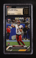 Jayden Daniels 2025 Topps Now #23 RC (CGC 10 | Pristine Black Label) at PristineAuction.com