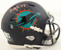 De’Von Achane Signed Dolphins Speed Mini Helmet (Beckett) at PristineAuction.com