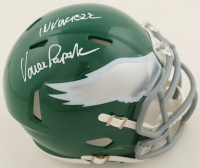 Vince Papale Signed Eagles Throwback Alternate Speed Mini Helmet Inscribed "Invincible" (JSA) at PristineAuction.com