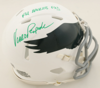 Vince Papale Signed Eagles Speed Mini Helmet Inscribed "Invincible" (JSA) at PristineAuction.com
