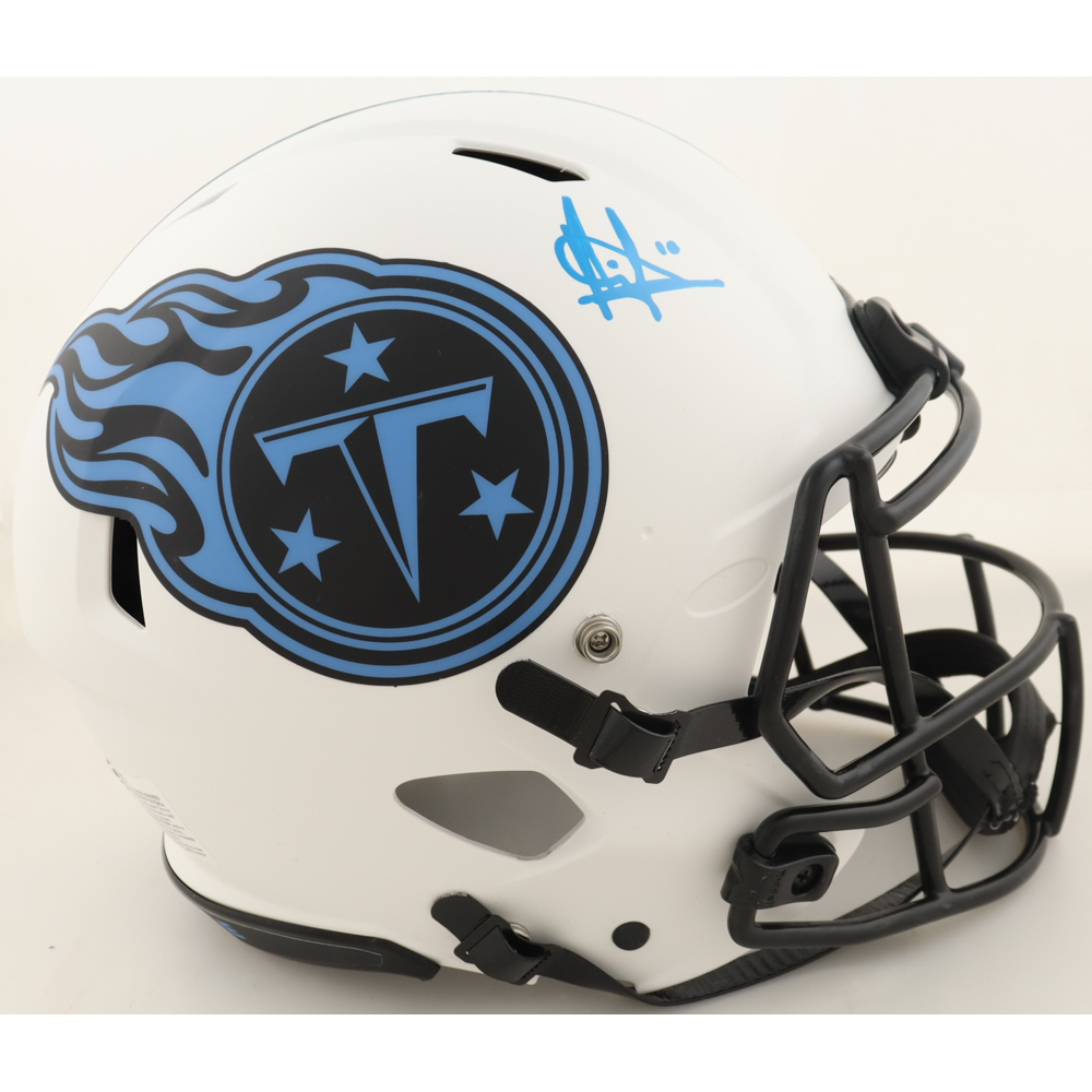 Vince Young Signed Titans Full-Size Authentic On-Field Lunar Eclipse Alternate Speed Helmet (PSA) at PristineAuction.com