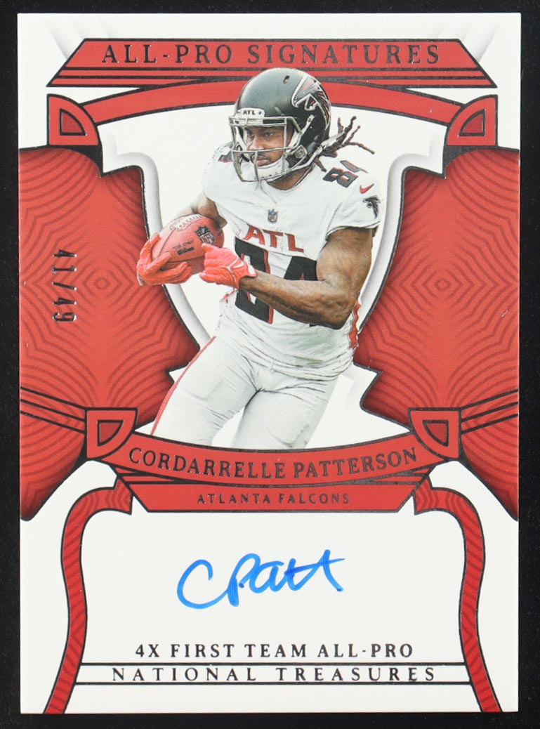 Cordarrelle Patterson 2022 Panini National Treasures 4x All Pro Signatures #AP-CPA #41/49 at PristineAuction.com Cordarrelle Patterson 2022 Panini National Treasures 4x All Pro Signatures #AP-CPA #41/49 at PristineAuction.com