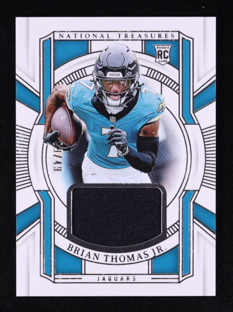 Brian Thomas Jr. 2024 Panini National Treasures Franchise Treasures #FT-BTJ RC #9/49
