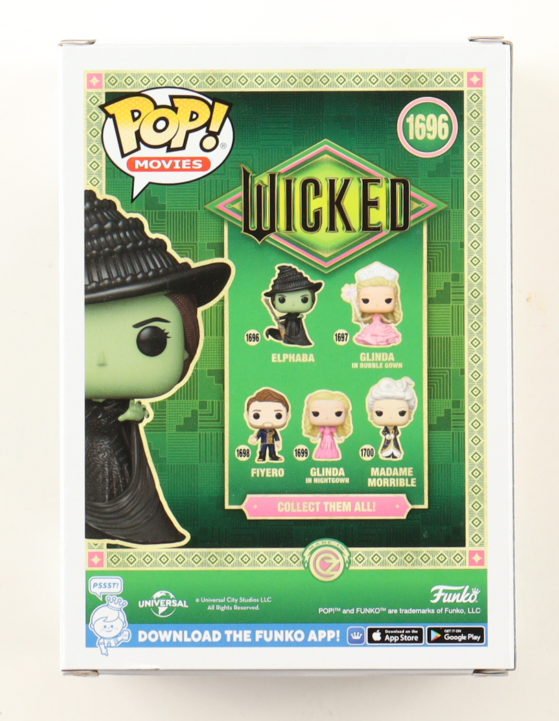 Cynthia Erivo Signed "Wicked" #1696 Elphaba Funko Pop! Vinyl Figure (Beckett) at PristineAuction.com Cynthia Erivo Signed "Wicked" #1696 Elphaba Funko Pop! Vinyl Figure (Beckett) at PristineAuction.com