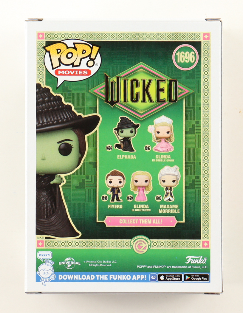 Cynthia Erivo Signed "Wicked" #1696 Elphaba Funko Pop! Vinyl Figure (Beckett) at PristineAuction.com Cynthia Erivo Signed "Wicked" #1696 Elphaba Funko Pop! Vinyl Figure (Beckett) at PristineAuction.com