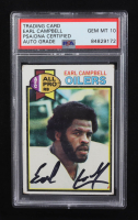 Earl Campbell Signed 1979 Topps #390 RC (PSA | Auto Grade PSA 10) at PristineAuction.com