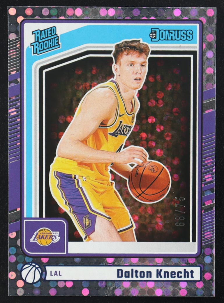 Dalton Knecht 2024-25 Panini Donruss Rated Rookie #227 RC #68/75 at PristineAuction.com Dalton Knecht 2024-25 Panini Donruss Rated Rookie #227 RC #68/75 at PristineAuction.com
