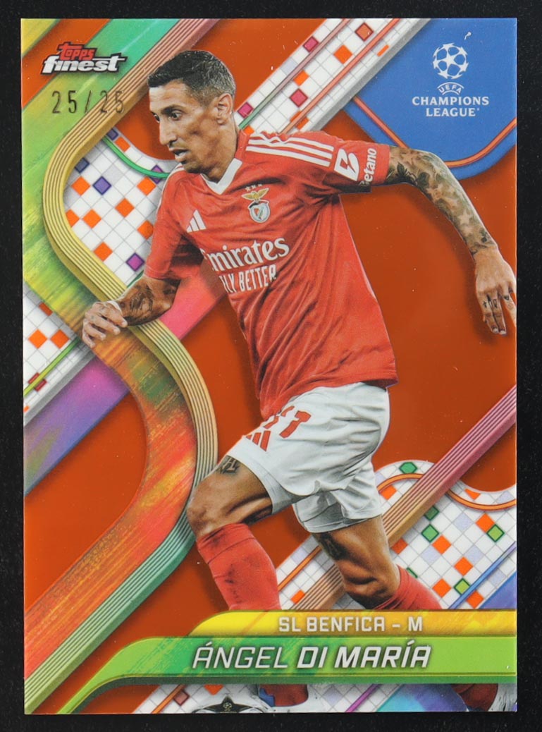 Angel Di Maria 2025 Topps Finest UEFA Champions League #126 #25/25 at PristineAuction.com Angel Di Maria 2025 Topps Finest UEFA Champions League #126 #25/25 at PristineAuction.com