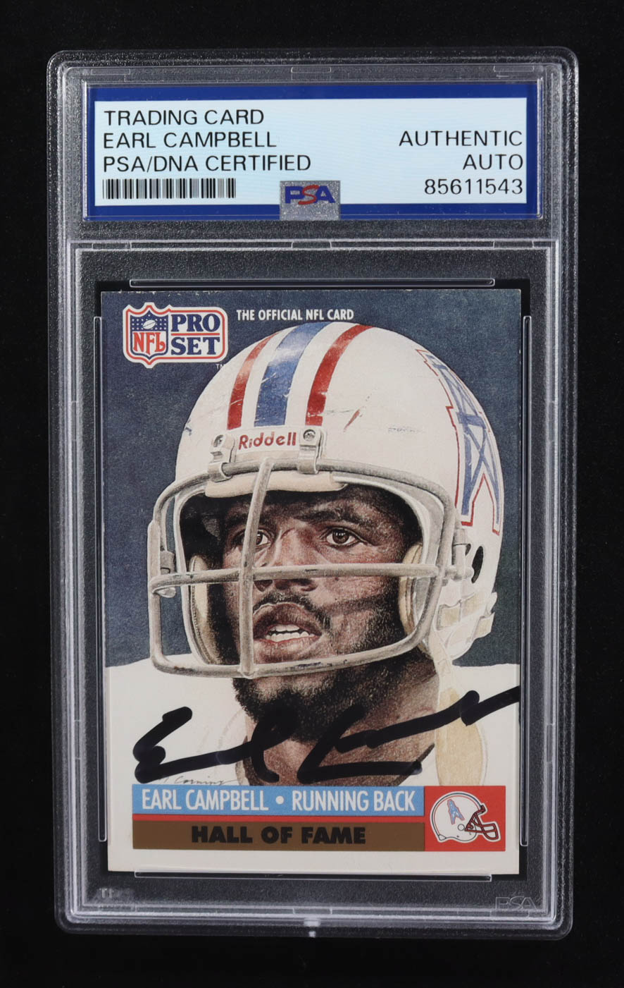 Earl Campbell Signed 1991 Pro Set #27 HOF (PSA | Auto Grade PSA Authentic) at PristineAuction.com Earl Campbell Signed 1991 Pro Set #27 HOF (PSA | Auto Grade PSA Authentic) at PristineAuction.com