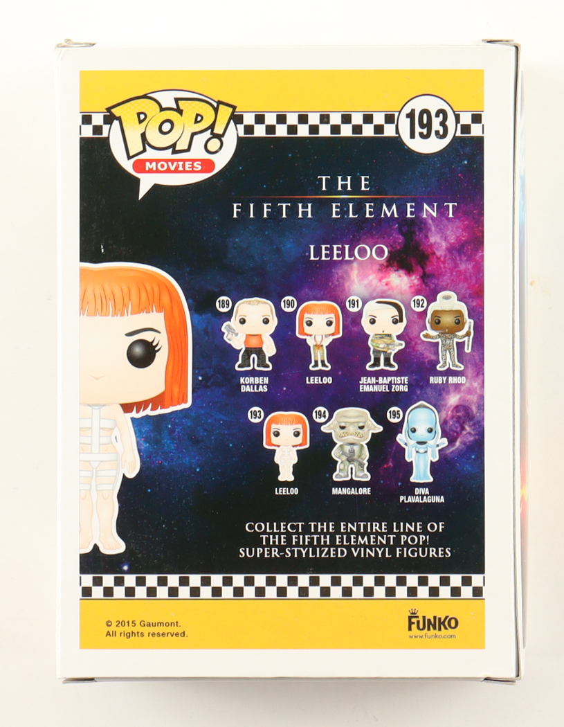 Mila Jovovich Signed "The Fifth Element" #193 Leeloo Funko Pop! Vinyl Figure (ACOA) at PristineAuction.com Mila Jovovich Signed "The Fifth Element" #193 Leeloo Funko Pop! Vinyl Figure (ACOA) at PristineAuction.com