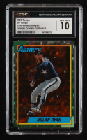 Nolan Ryan 2025 Topps '90 Topps Orange Crackle Foil #T9080 (CGC 10) at PristineAuction.com