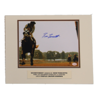 Ron Turcotte Signed Custom Matted Photo Display (Stacks of Plaques) at PristineAuction.com