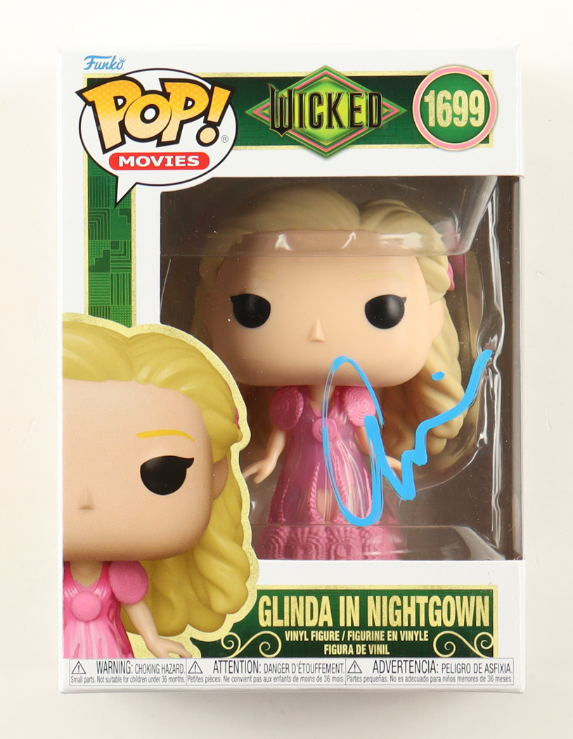 Ariana Grande Signed "Wicked" #1699 Glinda in Nightgown Funko Pop! Vinyl Figure (JSA) at PristineAuction.com Ariana Grande Signed "Wicked" #1699 Glinda in Nightgown Funko Pop! Vinyl Figure (JSA) at PristineAuction.com