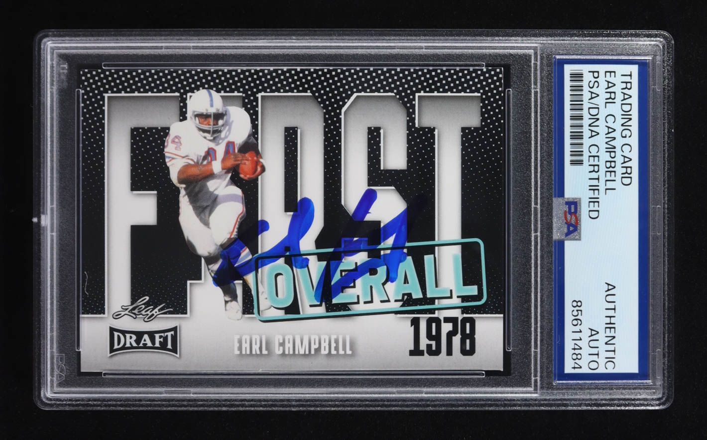 Earl Campbell Signed 2023 Leaf Draft #3 (PSA | Auto Grade PSA Authentic) at PristineAuction.com Earl Campbell Signed 2023 Leaf Draft #3 (PSA | Auto Grade PSA Authentic) at PristineAuction.com