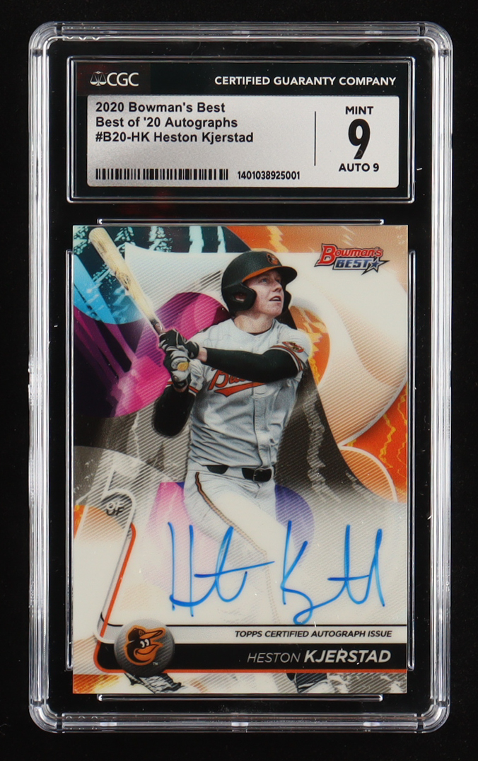 Heston Kjerstad 2020 Bowman's Best Best of '20 Autographs #B20HK (CGC 9 | Auto Grade 9) at PristineAuction.com Heston Kjerstad 2020 Bowman's Best Best of '20 Autographs #B20HK (CGC 9 | Auto Grade 9) at PristineAuction.com