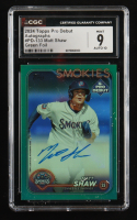 Matt Shaw 2024 Topps Pro Debut Autographs Green Foil #PD133 #64/99 RC (CGC 9 | Auto Grade 10) at PristineAuction.com