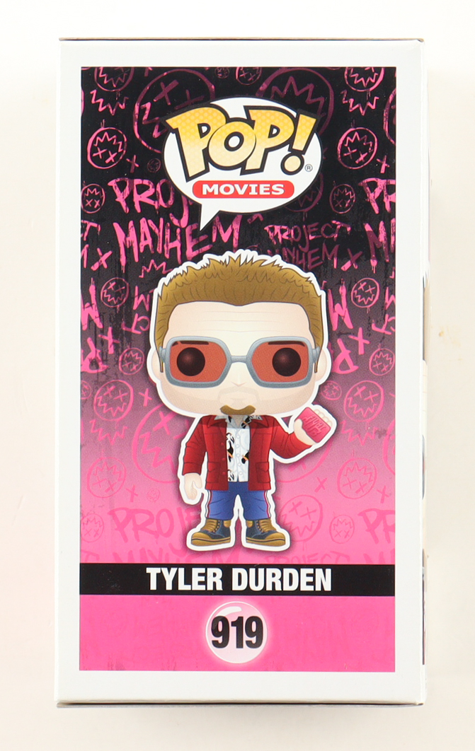 Brad Pitt Signed "Fight Club" #919 Tyler Durden Funko Pop! Vinyl Figure (ACOA) at PristineAuction.com Brad Pitt Signed "Fight Club" #919 Tyler Durden Funko Pop! Vinyl Figure (ACOA) at PristineAuction.com
