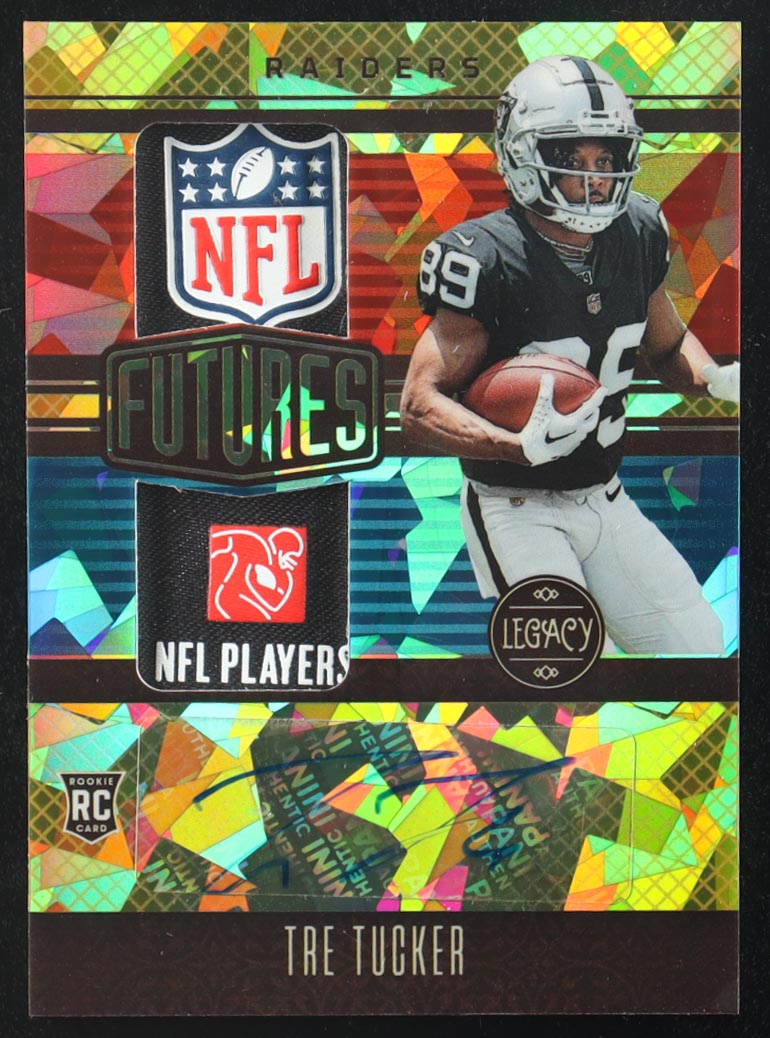 Tre Tucker 2023 Panini Futures Legacy Dual Patch Autographs #FDA-30 RC #08/10 at PristineAuction.com Tre Tucker 2023 Panini Futures Legacy Dual Patch Autographs #FDA-30 RC #08/10 at PristineAuction.com