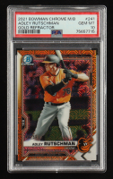 Adley Rutschman 2021 Bowman Chrome Mega Box Prospects Gold Refractors #BCP241 #40/50 RC (PSA 10) at PristineAuction.com