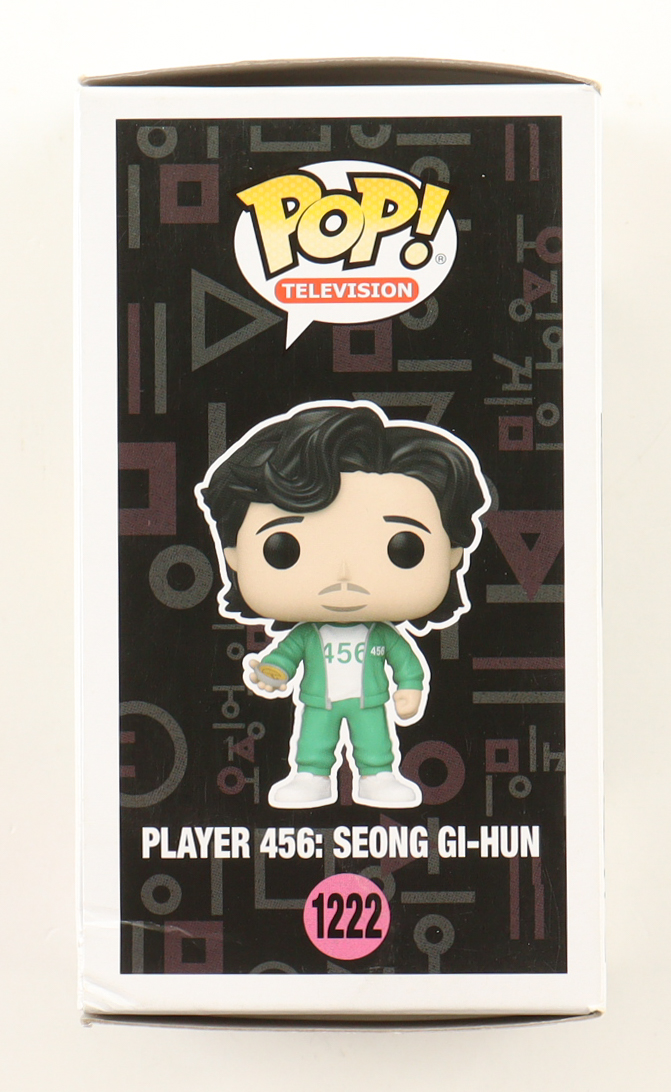 Lee Jung-Jae Signed "Squid Game" #1222 Player 456: Seong Gi-Hun Funko Pop! Vinyl Figure (Beckett) at PristineAuction.com Lee Jung-Jae Signed "Squid Game" #1222 Player 456: Seong Gi-Hun Funko Pop! Vinyl Figure (Beckett) at PristineAuction.com