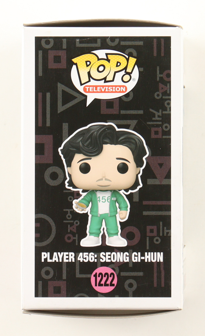 Lee Jung-Jae Signed "Squid Game" #1222 Player 456: Seong Gi-Hun Funko Pop! Vinyl Figure (Beckett) at PristineAuction.com Lee Jung-Jae Signed "Squid Game" #1222 Player 456: Seong Gi-Hun Funko Pop! Vinyl Figure (Beckett) at PristineAuction.com