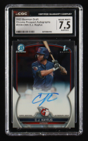 CJ Kayfus 2023 Bowman Chrome Draft Autographs #CDACKA RC (CGC 7.5 | Auto Grade 9) at PristineAuction.com