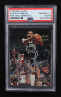 George Gervin Signed 1996 Topps Stars #118 (PSA) at PristineAuction.com