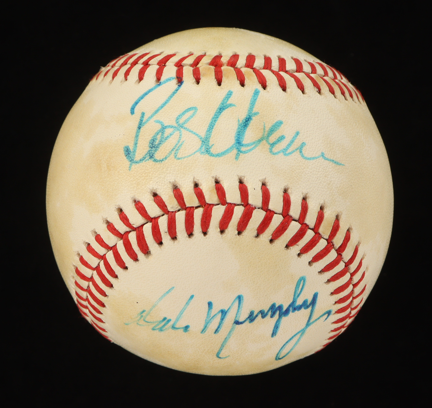 ONL Baseball with Display Case Signed by (4) with Phil Niekro, Dale Murphy, Bob Horner & Al Hrabosky (PSA) at PristineAuction.com ONL Baseball with Display Case Signed by (4) with Phil Niekro, Dale Murphy, Bob Horner & Al Hrabosky (PSA) at PristineAuction.com