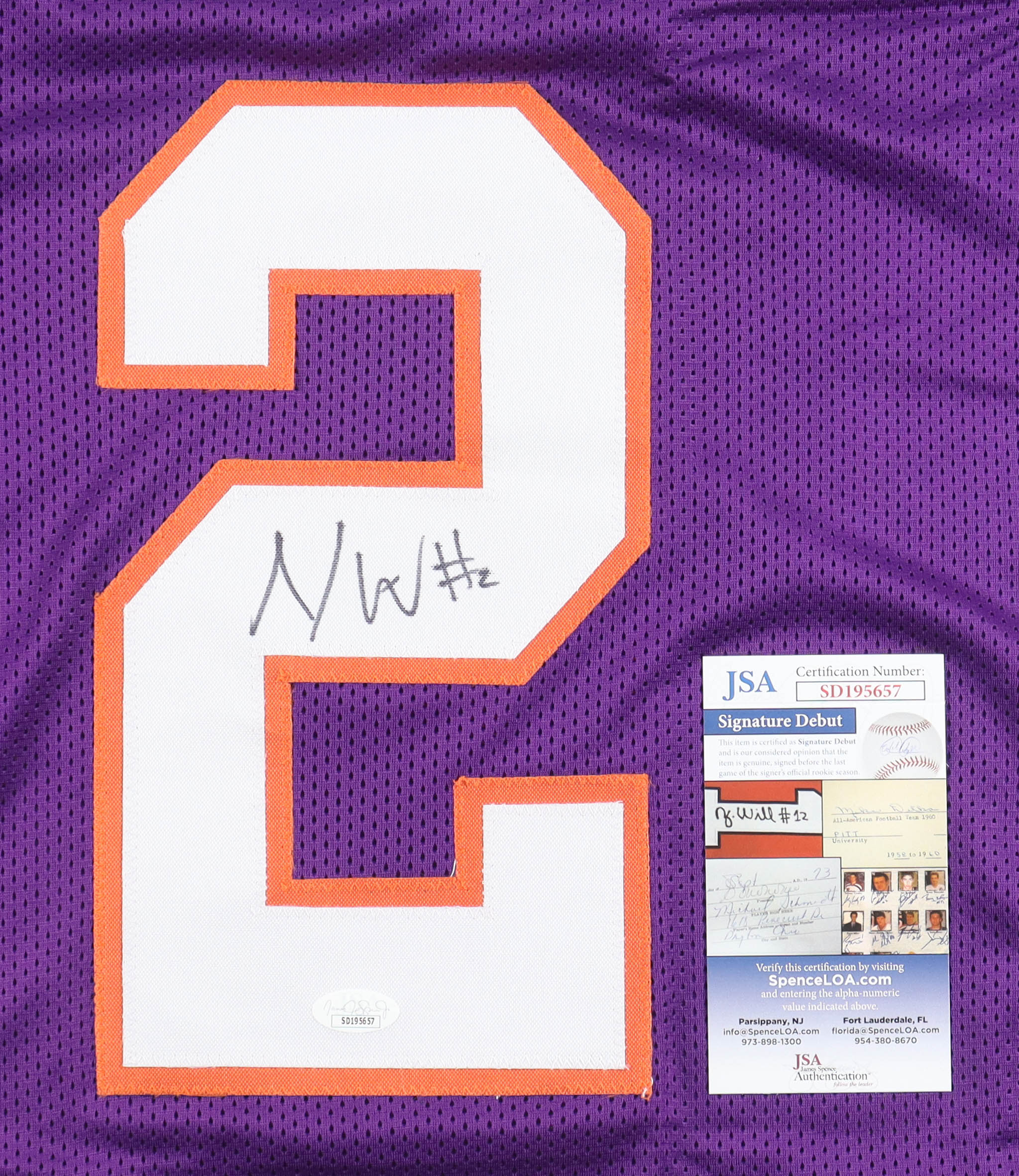 Nate Wiggins Signed Jersey (JSA) at PristineAuction.com Nate Wiggins Signed Jersey (JSA) at PristineAuction.com