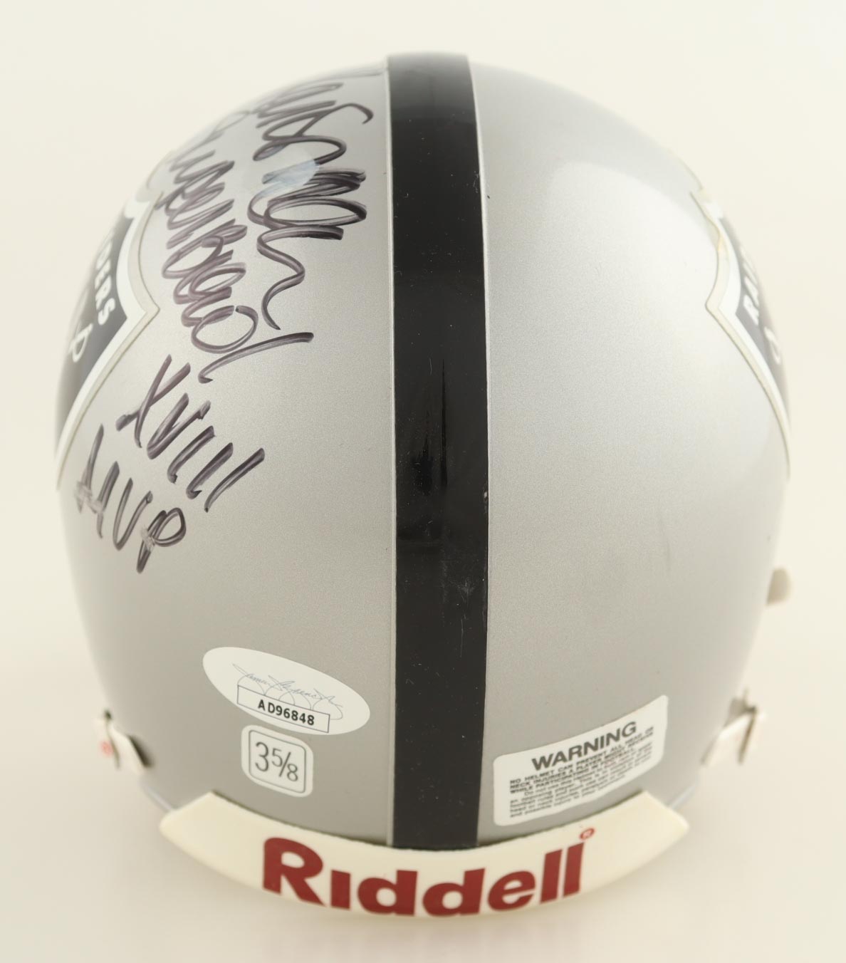 Marcus Allen Signed Raiders Mini Helmet Inscribed "Super Bowl XVIII MVP" (JSA) at PristineAuction.com Marcus Allen Signed Raiders Mini Helmet Inscribed "Super Bowl XVIII MVP" (JSA) at PristineAuction.com