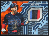 George Springer 2025 Topps City Connect Relic Game-Used Memorabilia Swatches Orange #CC2-GS #06/25 at PristineAuction.com