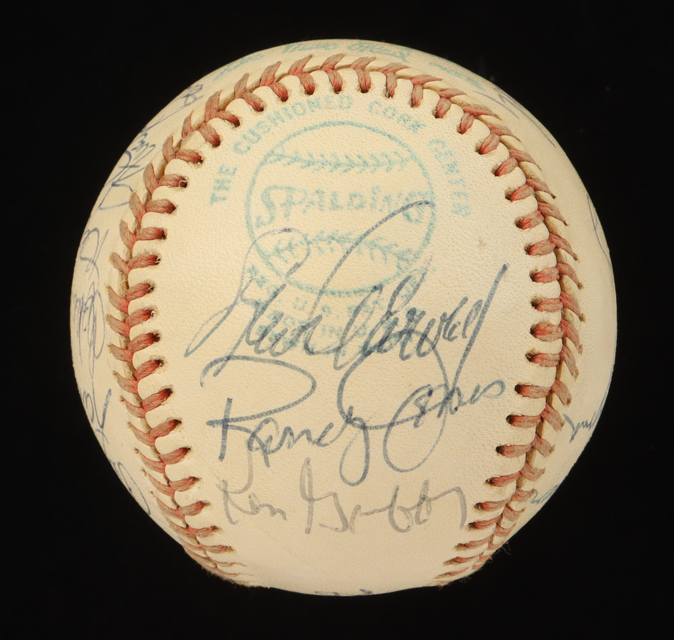 Baseball Greats OAL Baseball Signed by (18) with Pee Wee Reese, Robin Roberts, Tony Perez, Sparky Anderson, Dave Concepcion, & Pete Rose with Display Case (PSA) at PristineAuction.com Baseball Greats OAL Baseball Signed by (18) with Pee Wee Reese, Robin Roberts, Tony Perez, Sparky Anderson, Dave Concepcion, & Pete Rose with Display Case (PSA) at PristineAuction.com