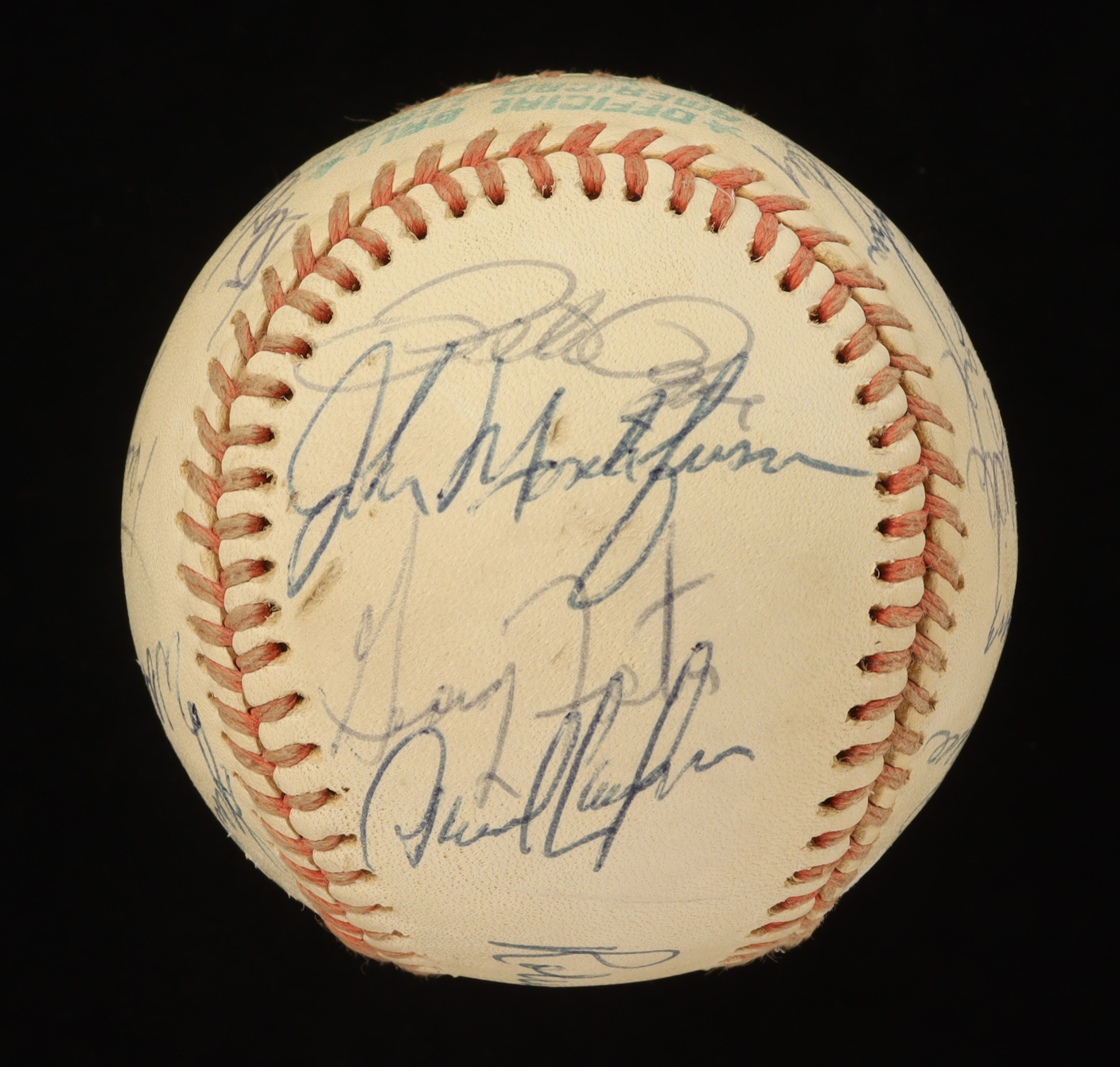 Baseball Greats OAL Baseball Signed by (18) with Pee Wee Reese, Robin Roberts, Tony Perez, Sparky Anderson, Dave Concepcion, & Pete Rose with Display Case (PSA) at PristineAuction.com Baseball Greats OAL Baseball Signed by (18) with Pee Wee Reese, Robin Roberts, Tony Perez, Sparky Anderson, Dave Concepcion, & Pete Rose with Display Case (PSA) at PristineAuction.com