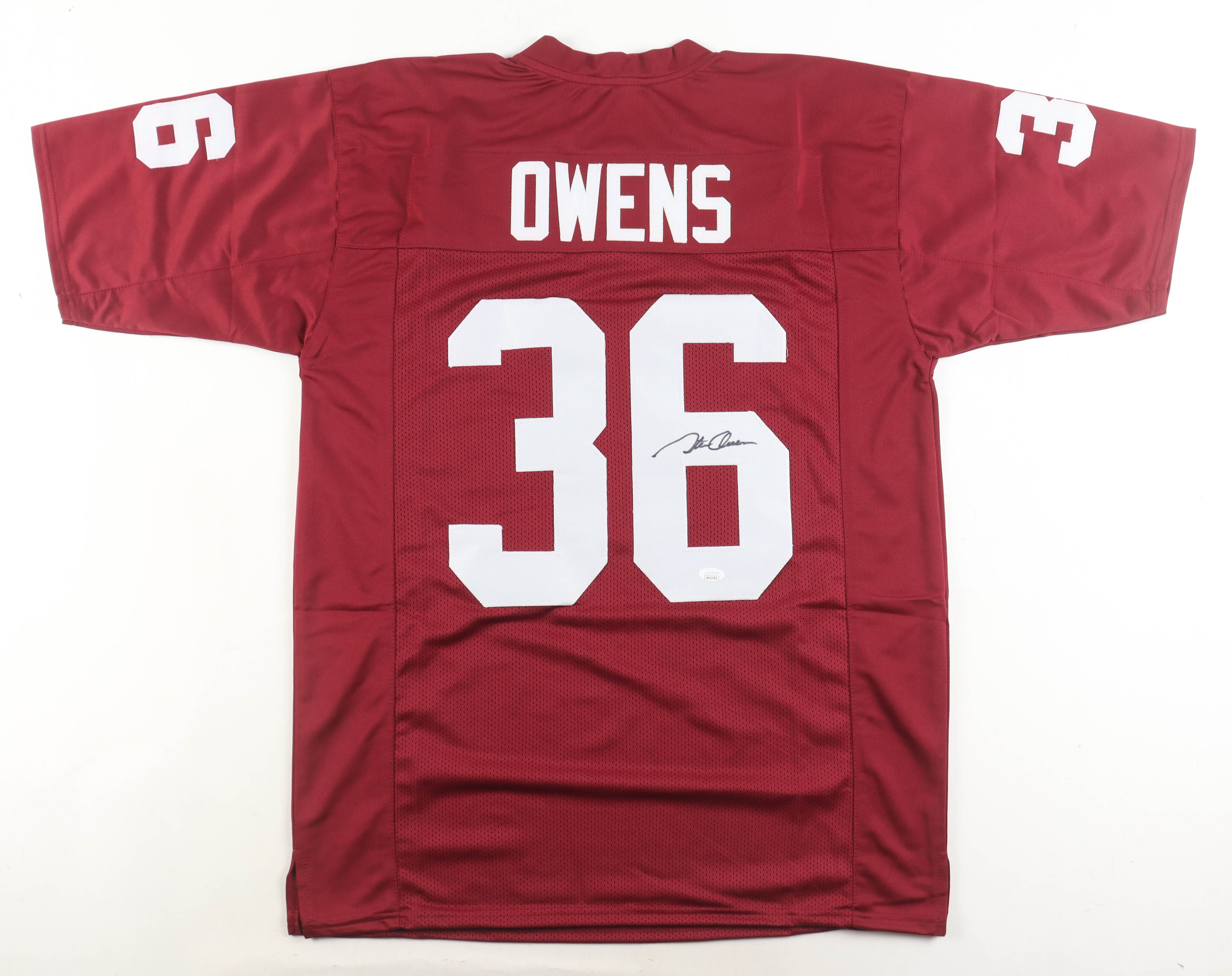 Steve Owens Signed Jersey (JSA) at PristineAuction.com Steve Owens Signed Jersey (JSA) at PristineAuction.com