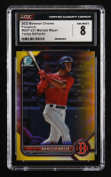 Marcelo Mayer 2022 Bowman Chrome Prospects Yellow Refractors #BCP237 #71/75 RC (CGC 8). at PristineAuction.com