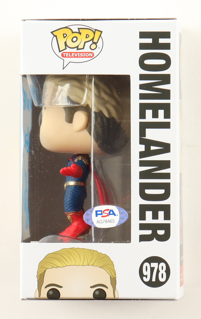 Anthony Starr Signed "The Boys" #978 Homelander Funko Pop! Vinyl Figure Inscribed "You're the Real Hero" (PSA) at PristineAuction.com Anthony Starr Signed "The Boys" #978 Homelander Funko Pop! Vinyl Figure Inscribed "You're the Real Hero" (PSA) at PristineAuction.com