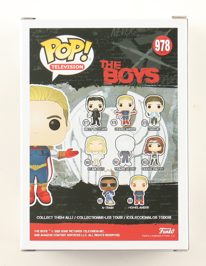 Anthony Starr Signed "The Boys" #978 Homelander Funko Pop! Vinyl Figure Inscribed "You're the Real Hero" (PSA) at PristineAuction.com Anthony Starr Signed "The Boys" #978 Homelander Funko Pop! Vinyl Figure Inscribed "You're the Real Hero" (PSA) at PristineAuction.com