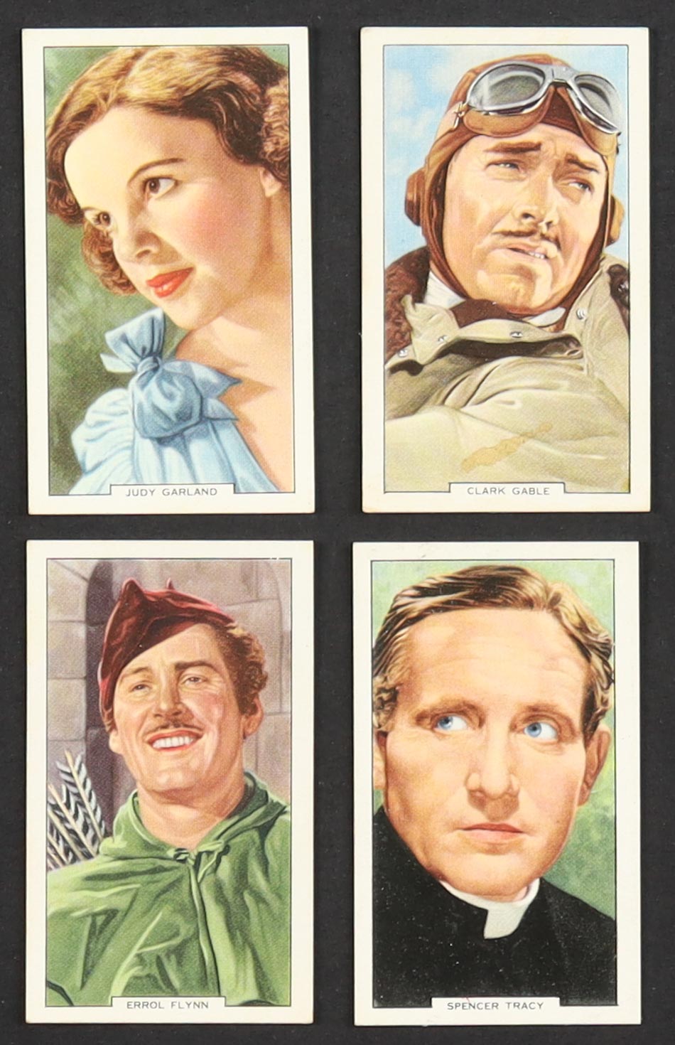 1939 Gallaher My Favourite Part Complete Set of (48) Cigarette Cards with Clark Gable #24, Vivien Leigh #15, Judy Garland #13, Errol Flynn #12 at PristineAuction.com 1939 Gallaher My Favourite Part Complete Set of (48) Cigarette Cards with Clark Gable #24, Vivien Leigh #15, Judy Garland #13, Errol Flynn #12 at PristineAuction.com