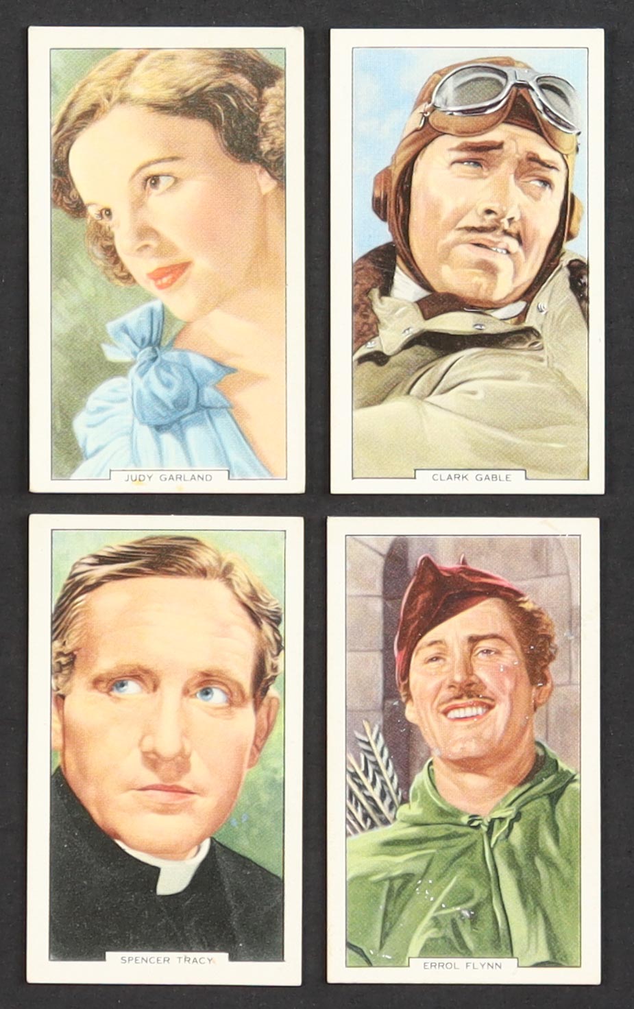 1939 Gallaher My Favourite Part Complete Set of (48) Cigarette Cards with Clark Gable #24, Vivien Leigh #15, Judy Garland #13, Errol Flynn #12 at PristineAuction.com 1939 Gallaher My Favourite Part Complete Set of (48) Cigarette Cards with Clark Gable #24, Vivien Leigh #15, Judy Garland #13, Errol Flynn #12 at PristineAuction.com