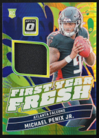 Michael Penix Jr. 2024 Donruss Optic First Year Fresh Jerseys Blue Hyper #31 RC at PristineAuction.com