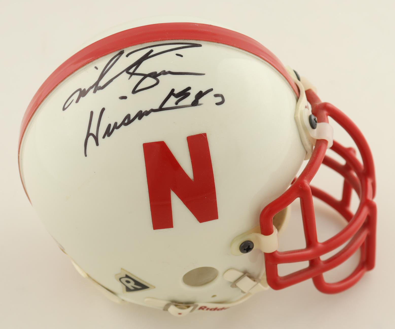 Mike Rozier Signed Nebraska Cornhuskers Mini Helmet Inscribed "Heisman 83" (TriStar) at PristineAuction.com Mike Rozier Signed Nebraska Cornhuskers Mini Helmet Inscribed "Heisman 83" (TriStar) at PristineAuction.com
