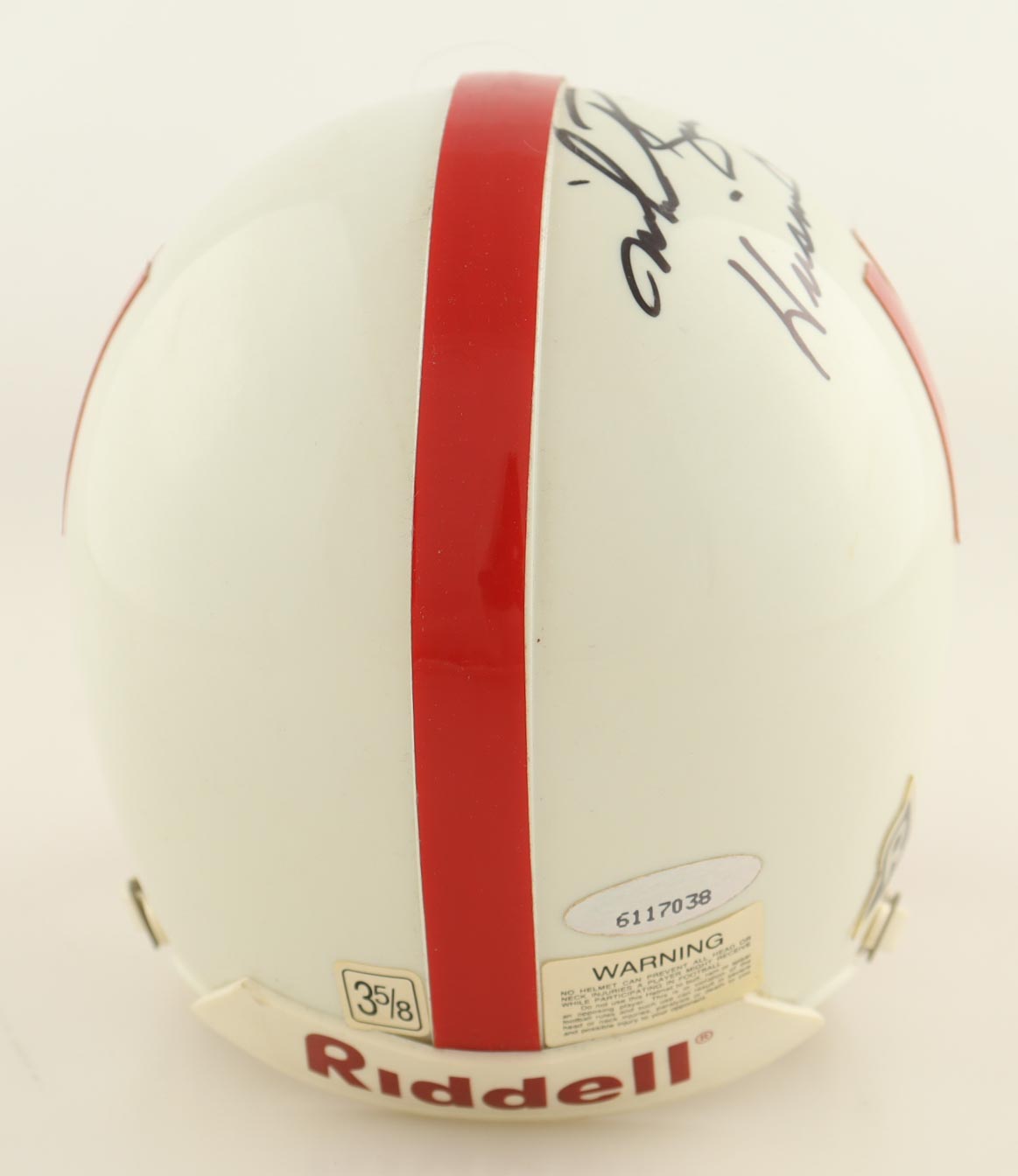 Mike Rozier Signed Nebraska Cornhuskers Mini Helmet Inscribed "Heisman 83" (TriStar) at PristineAuction.com Mike Rozier Signed Nebraska Cornhuskers Mini Helmet Inscribed "Heisman 83" (TriStar) at PristineAuction.com