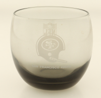 1975 San Fransisco 49ers Set of (6) Vintage Smoked Glasses at PristineAuction.com