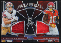 Christian McCaffrey / Isiah Pacheco 2024 Panini Spectra Rivals Materials #15 #62/99 at PristineAuction.com
